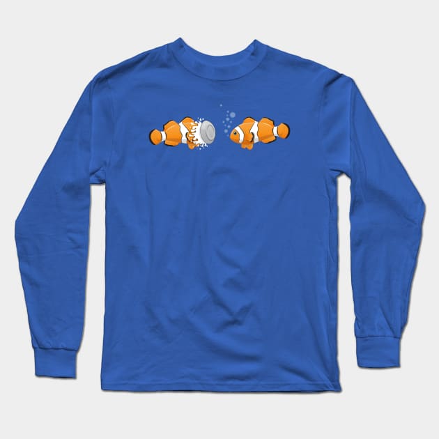 Clown fish Long Sleeve T-Shirt by aleibanez